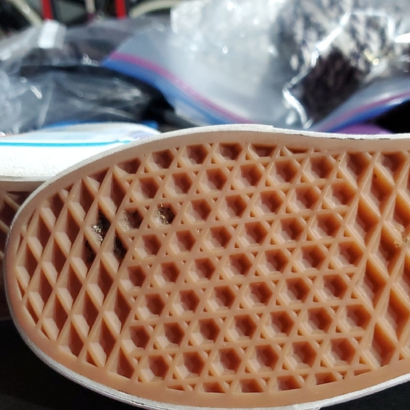 Vans Blue and White Vintage Devil Fruit Sneakers - Picture 9 of 12